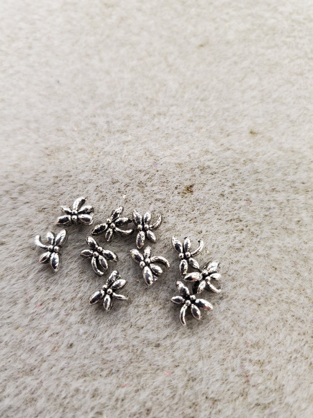 PEWTER DRAGONFLY BEAD
