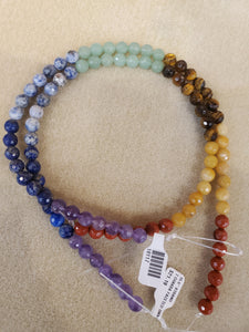 7 CHAKRA FACETED 8MM