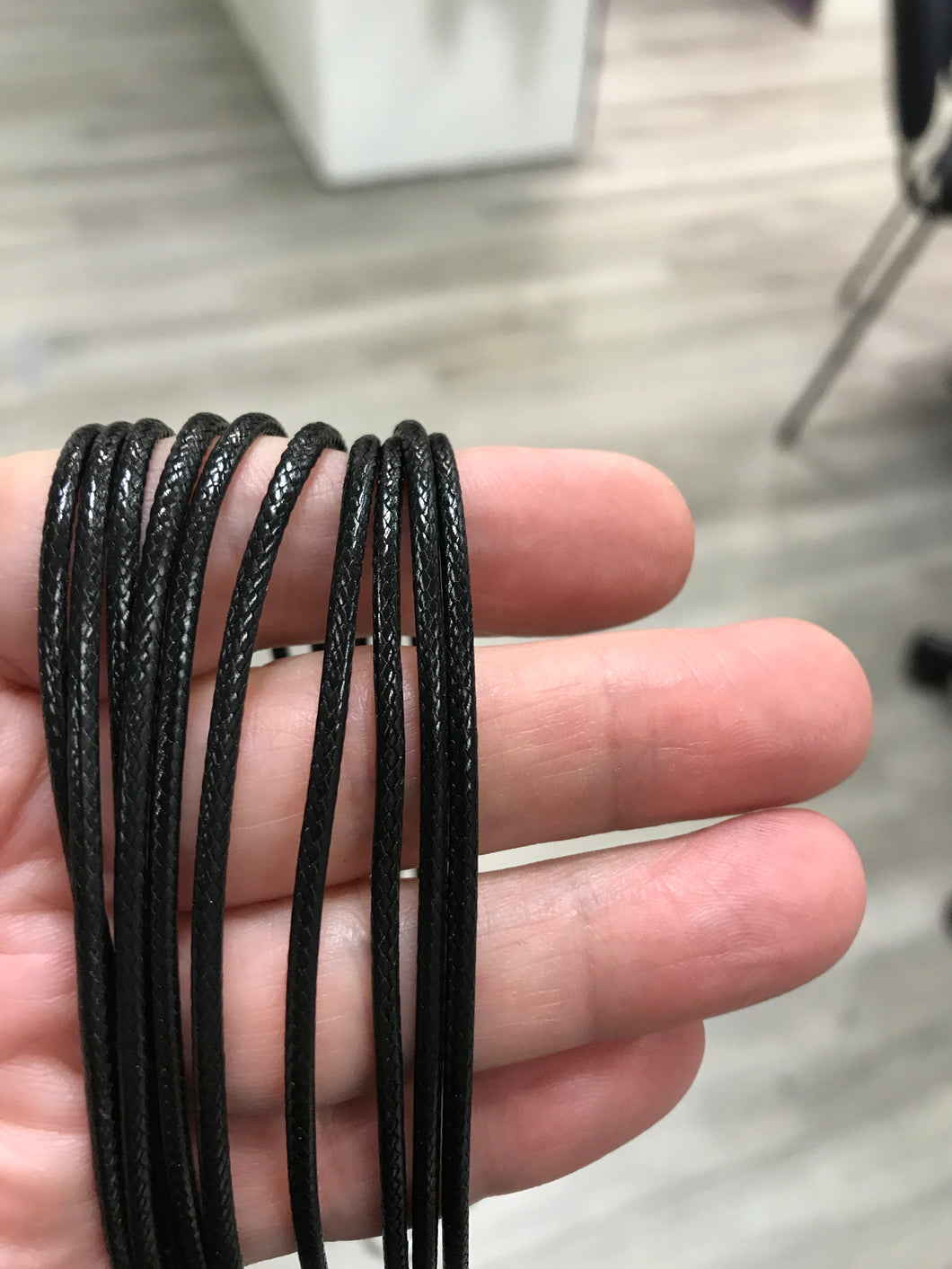 IMITATION LEATHER CORD NECKLACE