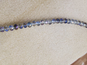 ELECTROPLATE GLASS FACETED 8X6MM