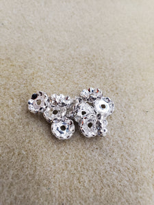RHINESTONE RONDELLE 10X4MM