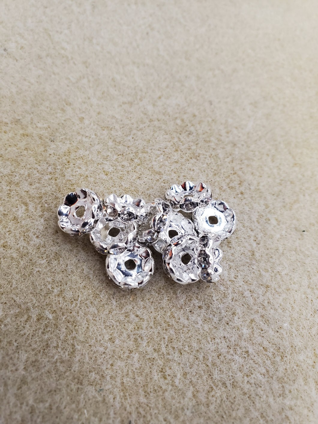 RHINESTONE RONDELLE 10X4MM