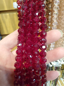 GLASS CRYSTAL FACETED 10MM
