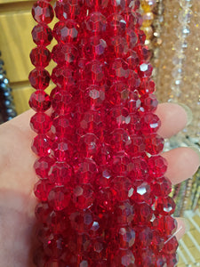 GLASS CRYSTAL FACETED 10MM