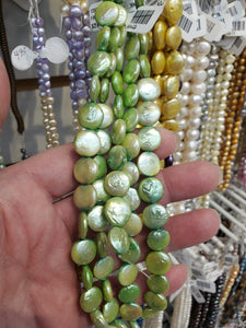 FRESHWATER PEARL COIN 13X5-9MM
