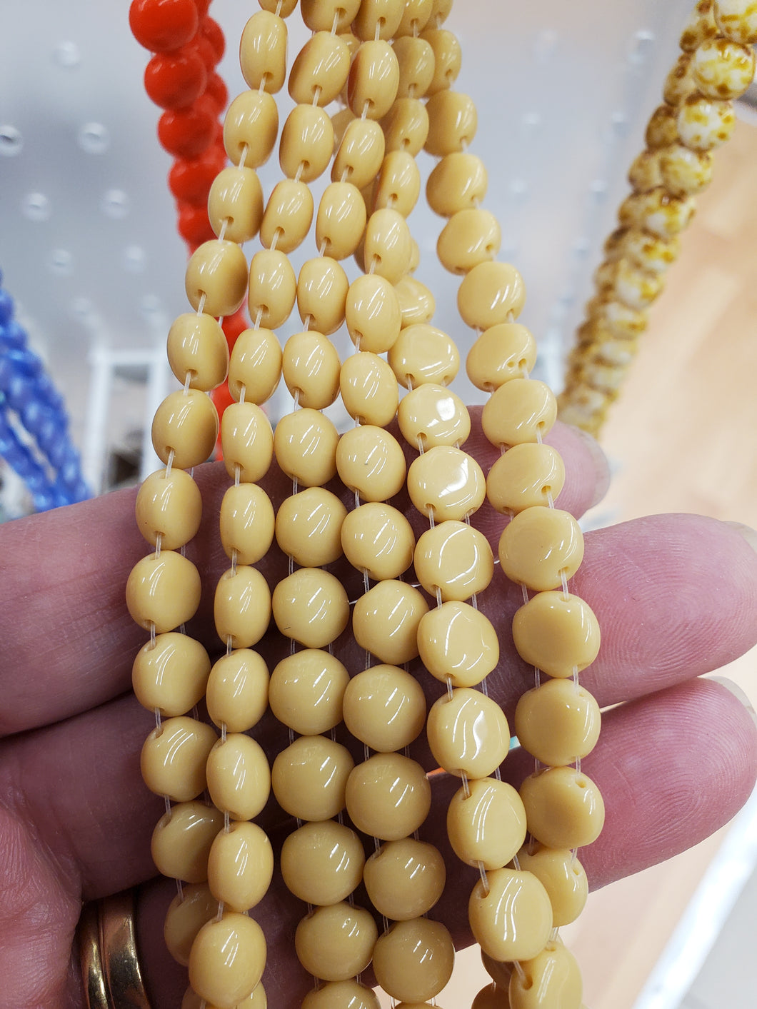 2-HOLE CANDY BEADS 8.5X5MM