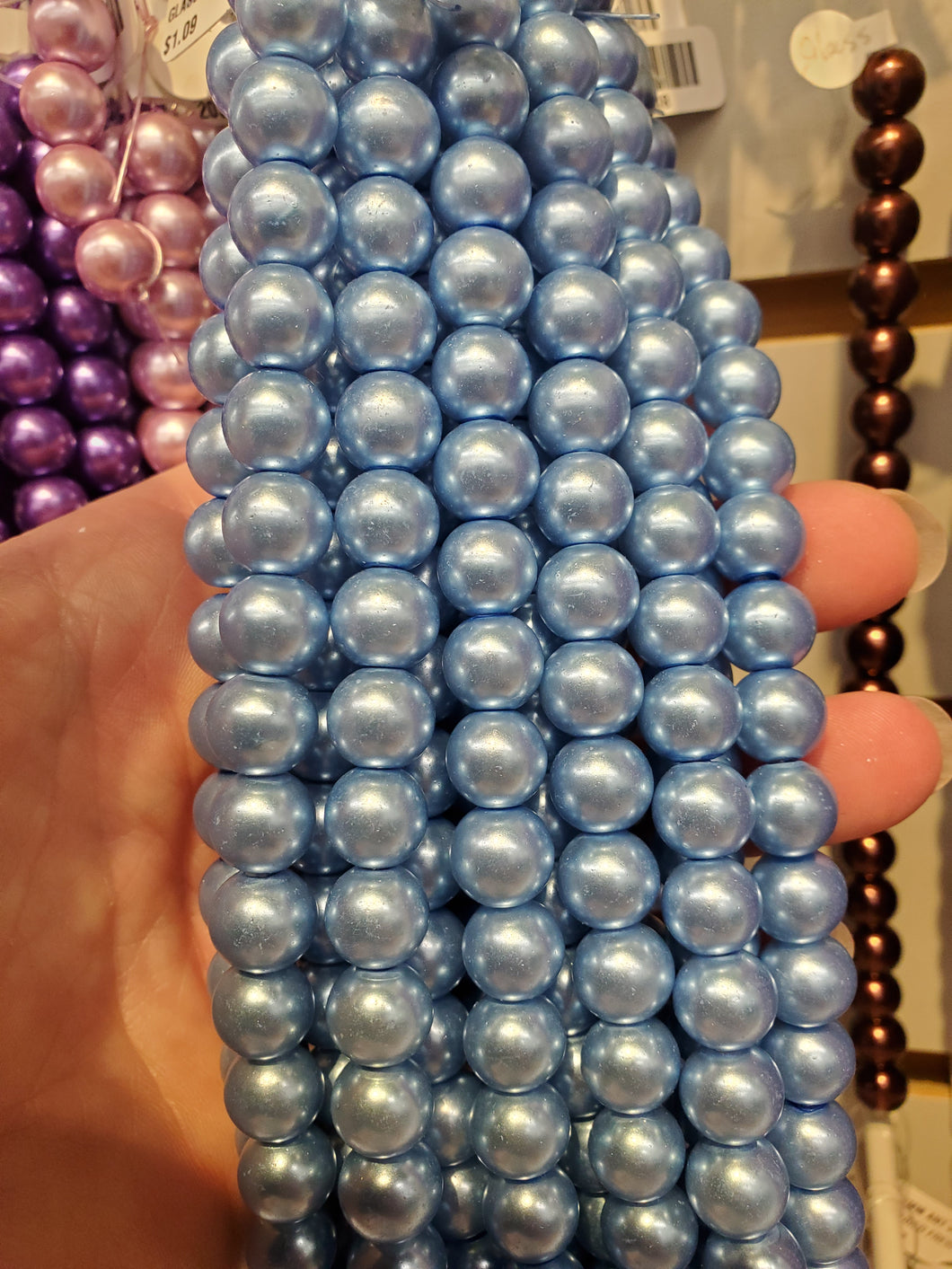 GLASS PEARL 10MM