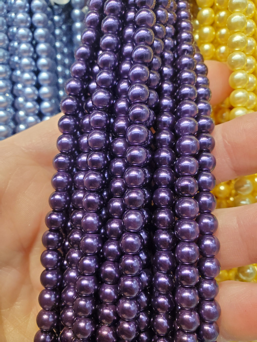 GLASS PEARL 6MM
