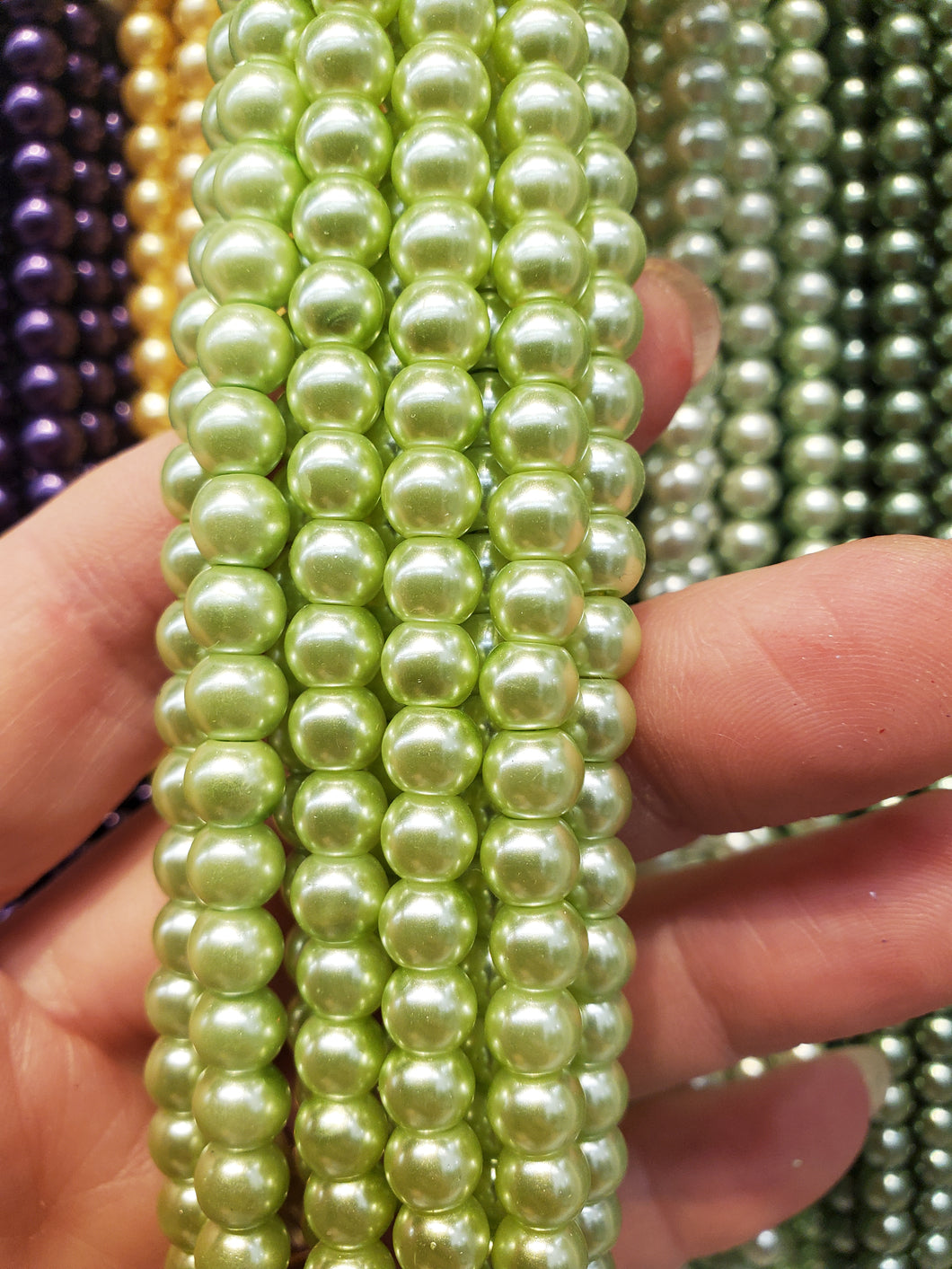 GLASS PEARL 6MM