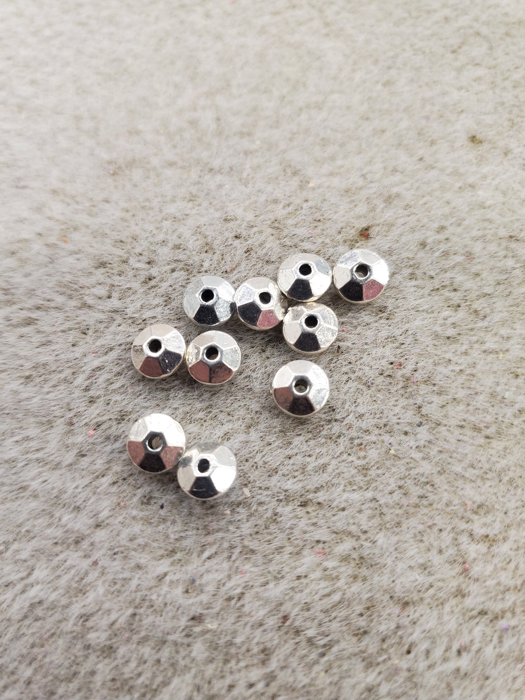 PEWTER BICONE SPACER