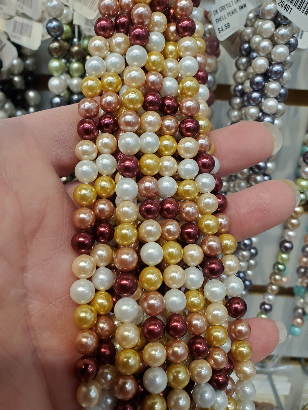 SHELL PEARL 6MM