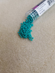 CZ SEED BEAD 11/0 23G TERRA INTEN DK GREEN MATTE