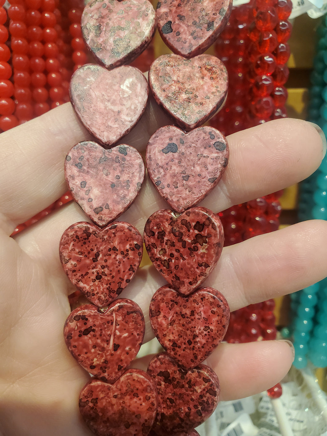 ACRYLIC BEAD HEART 21X20MM