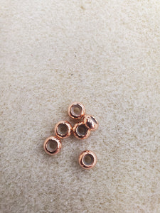 BRASS SLIDER BEAD 6X3MM