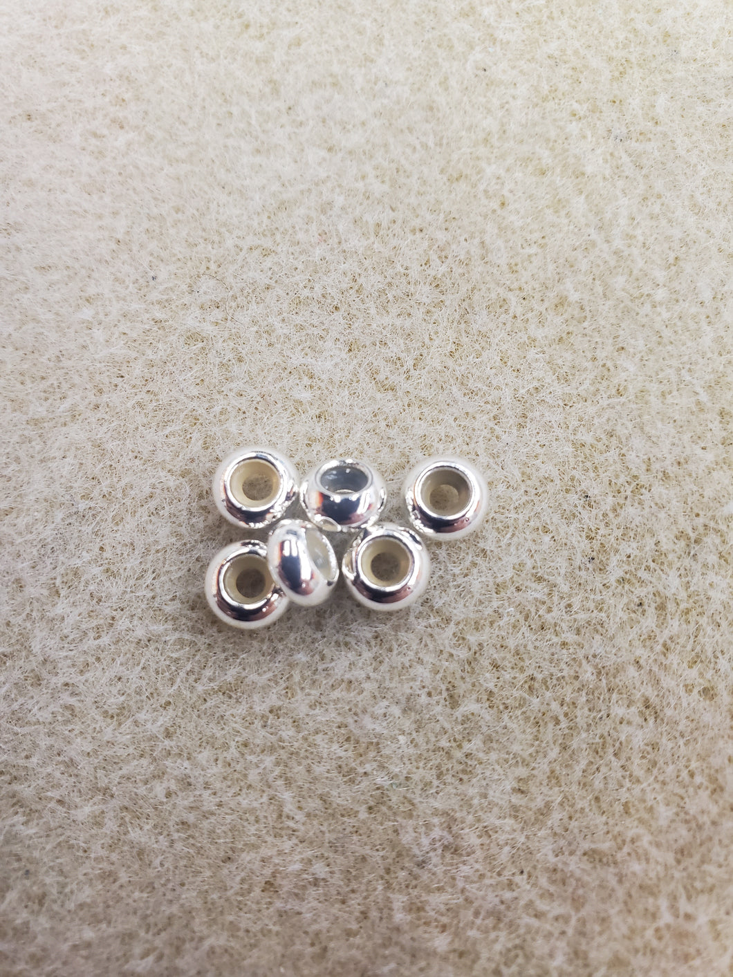 BRASS SLIDER BEAD 6X3MM