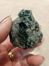 Load image into Gallery viewer, COPPER PHOSPHATE LEBETHENITE ON DOLOMITE
