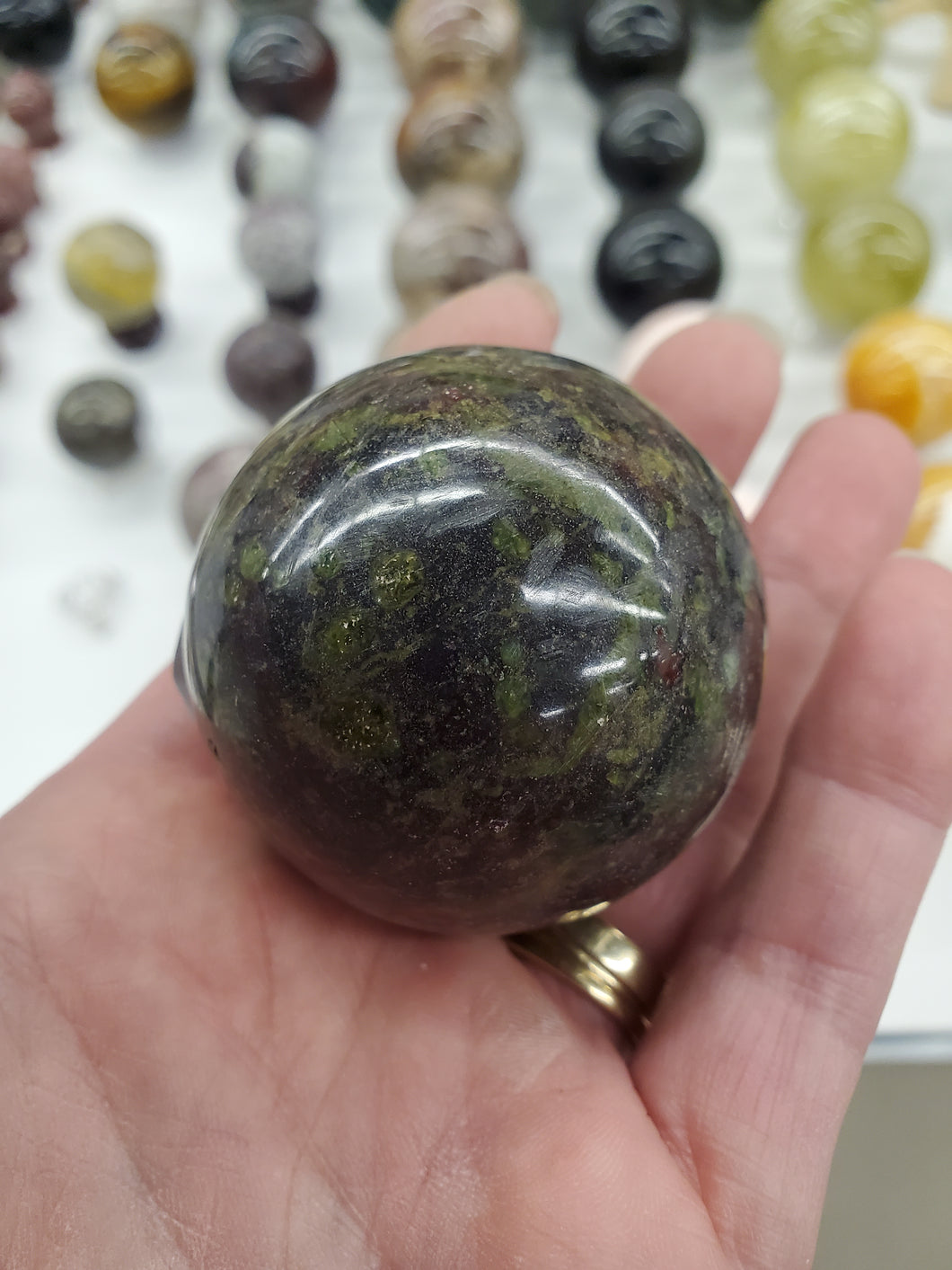 DRAGON BLOOD JASPER SPHERE