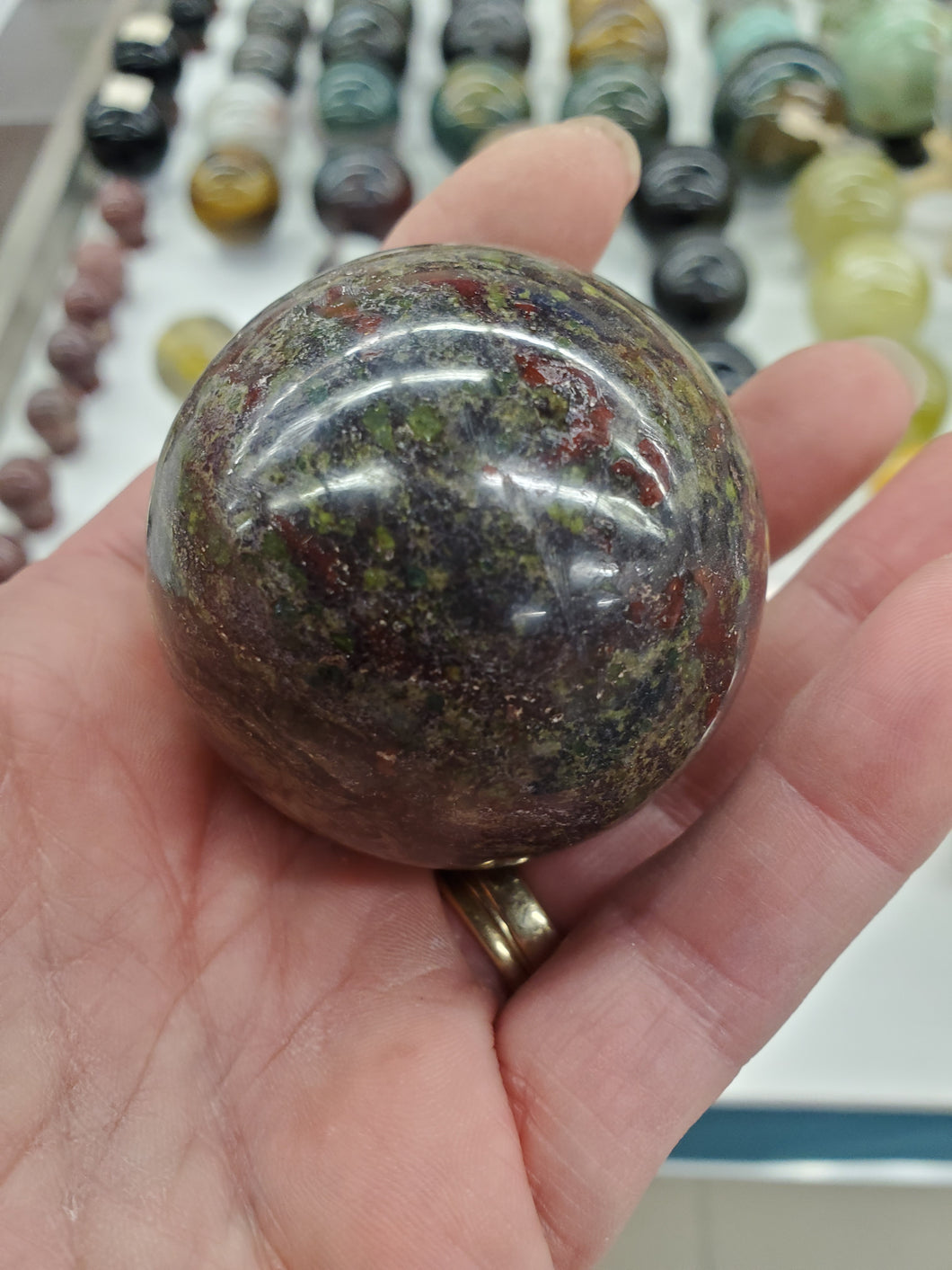 DRAGON BLOOD JASPER SPHERE