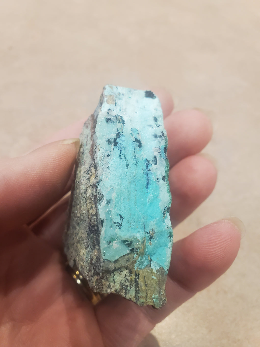 DRUZY COATED MALACHITE/CHRYSOCHOLLA