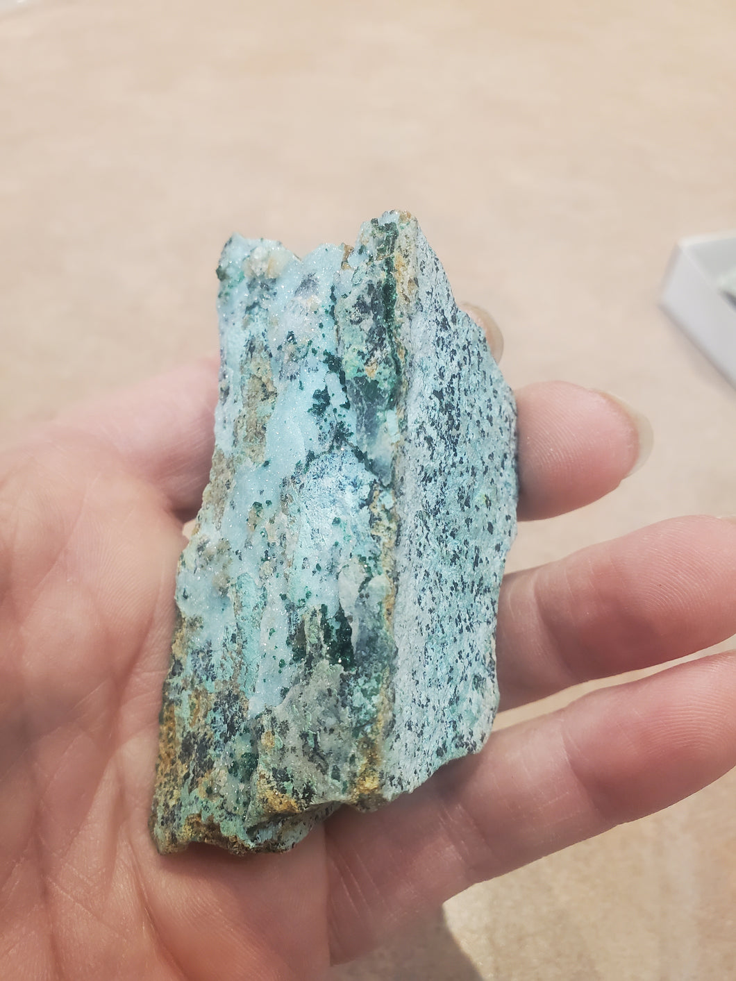 DRUZY COATED MALACHITE/CHRYSOCHOLLA