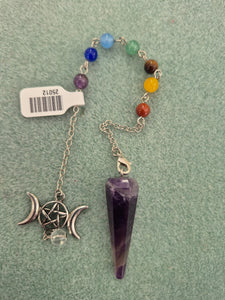 AMETHYST PENDULUM CHAKRA/MOONS