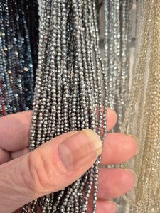 ELECTROPLATED GLASS FACETED 2MM