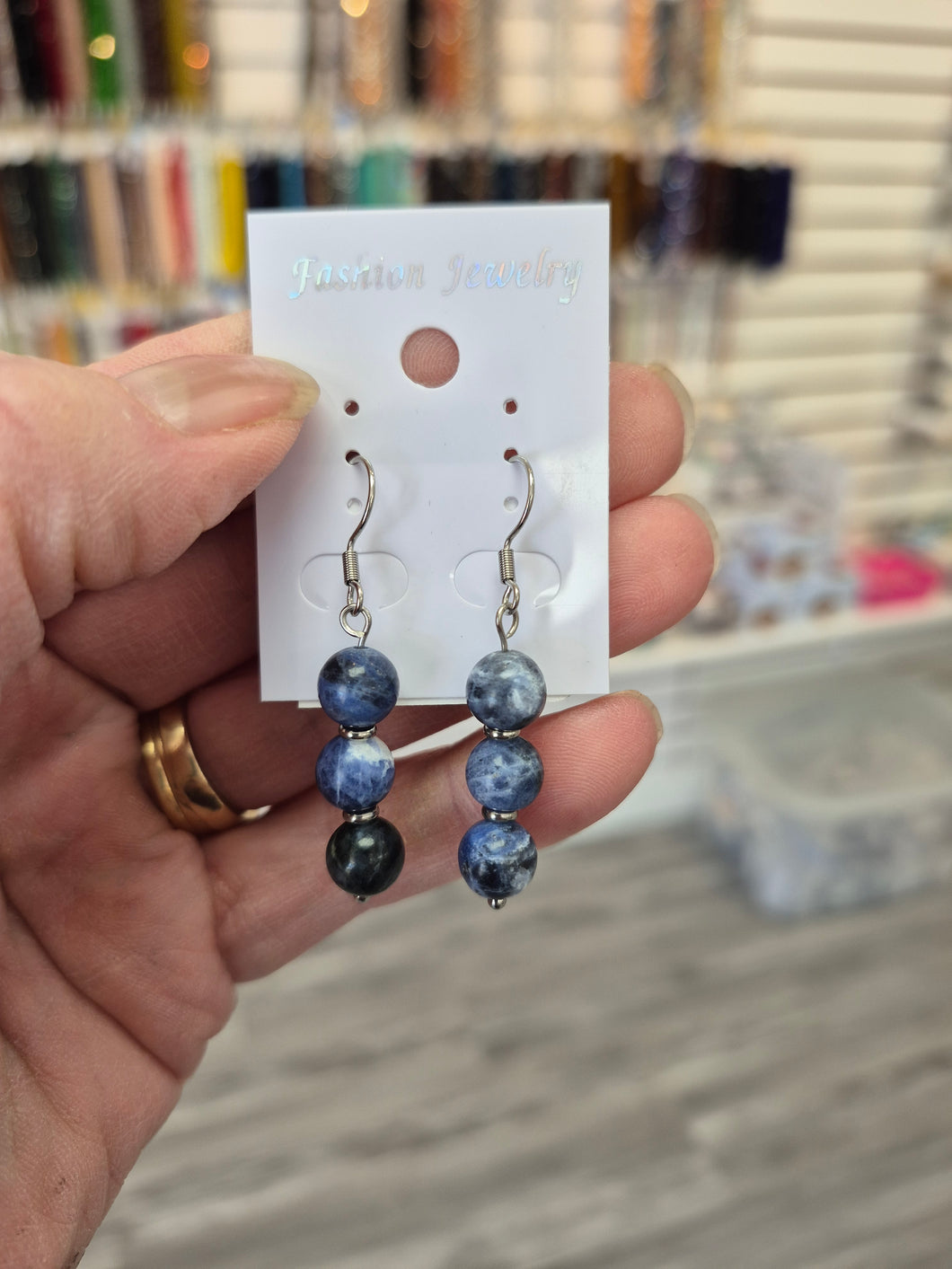 SODALITE EARRINGS