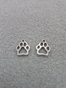 PEWTER PAW CHARM