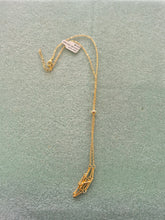 Load image into Gallery viewer, BRASS BAR LINK CHAIN POUCH NECKLACE
