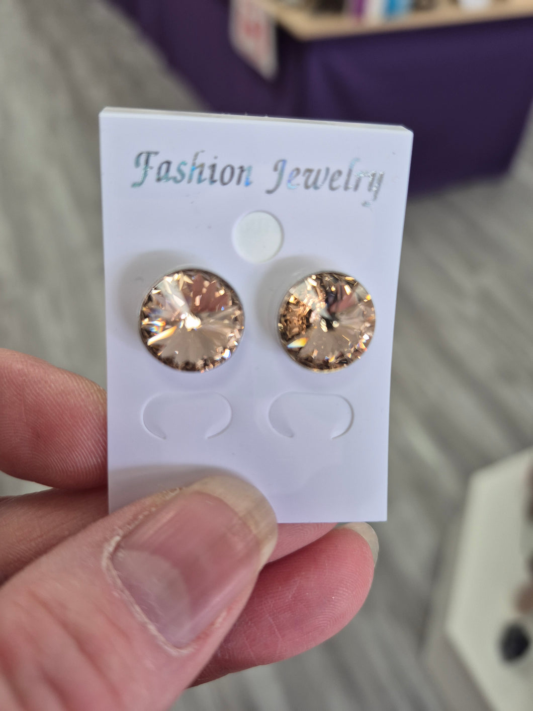 CRYSTAL STUD EARRINGS
