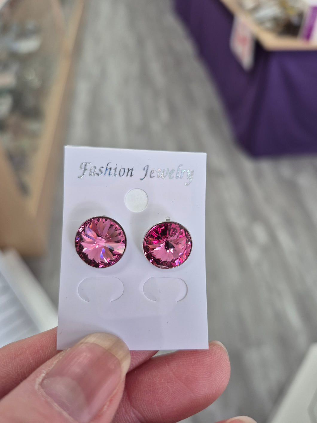 CRYSTAL STUD EARRINGS