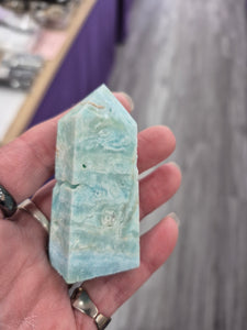 BLUE ARAGONITE POINT
