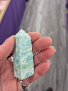 BLUE ARAGONITE POINT