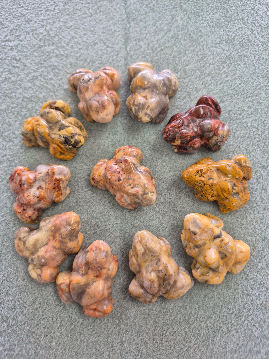 CRAZY LACE AGATE FROG