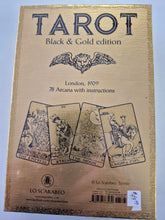 Load image into Gallery viewer, BLACK AND GOLD TAROT DECK
