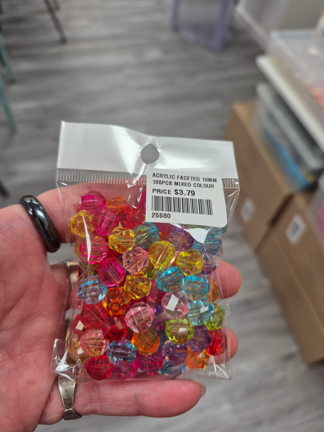 ACRYLIC FACETED 10MM