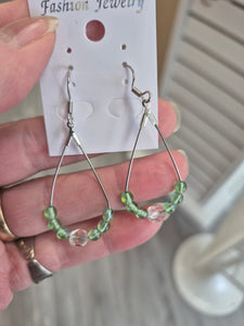 GLASS CRYSTAL EARRINGS