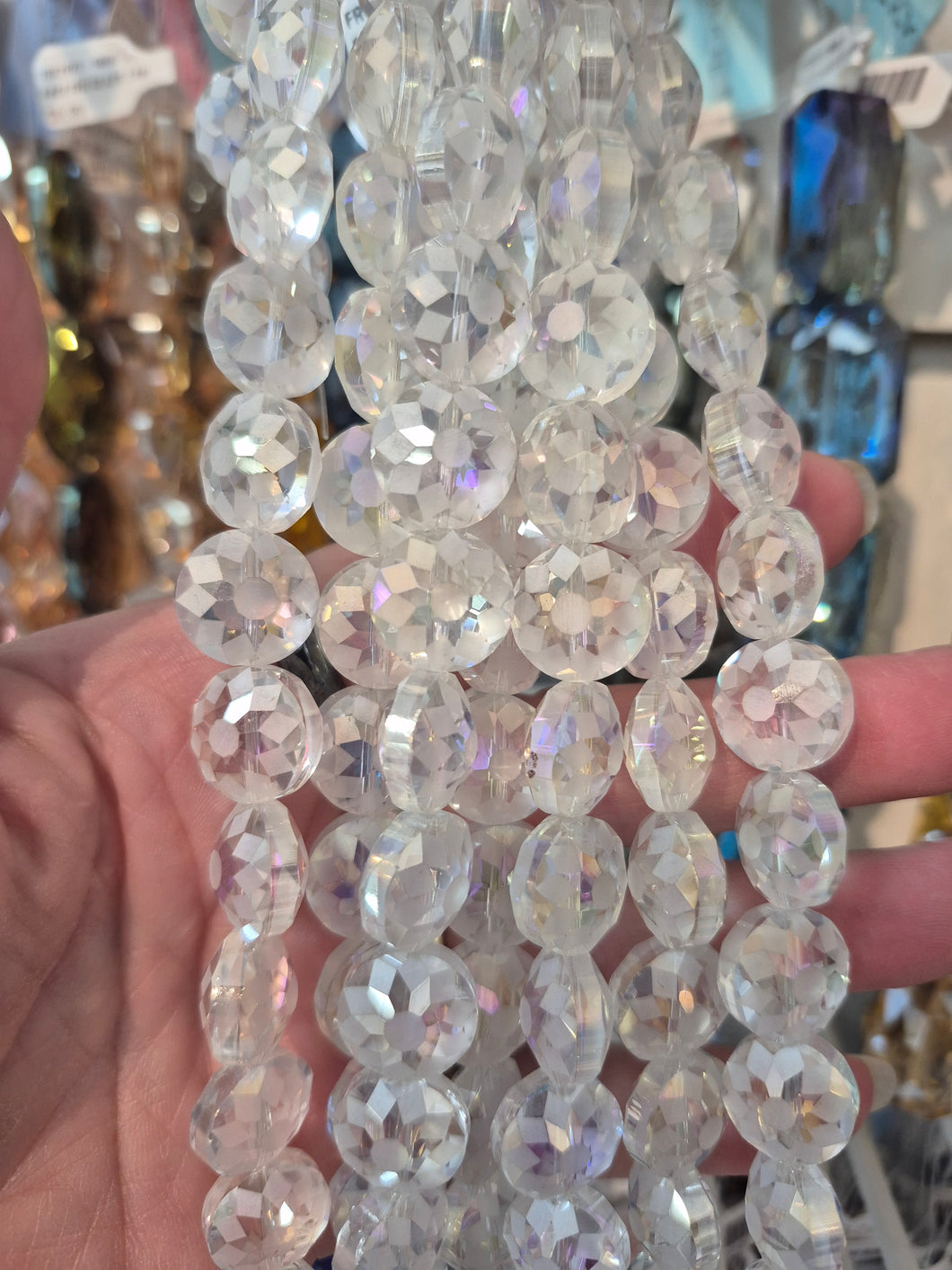 ELEC GLASS FACETED 14X8-10MM
