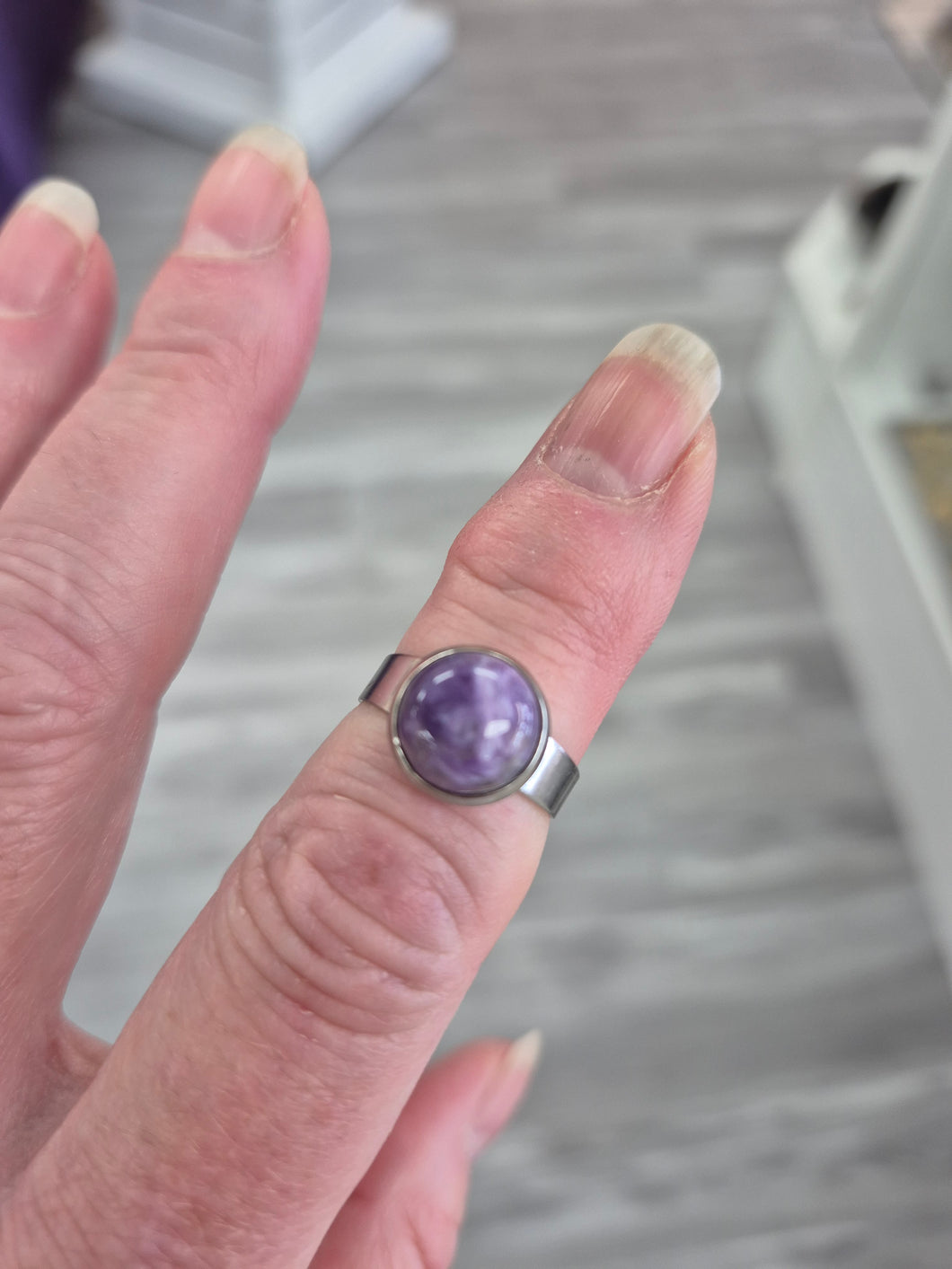 CHAROITE RING