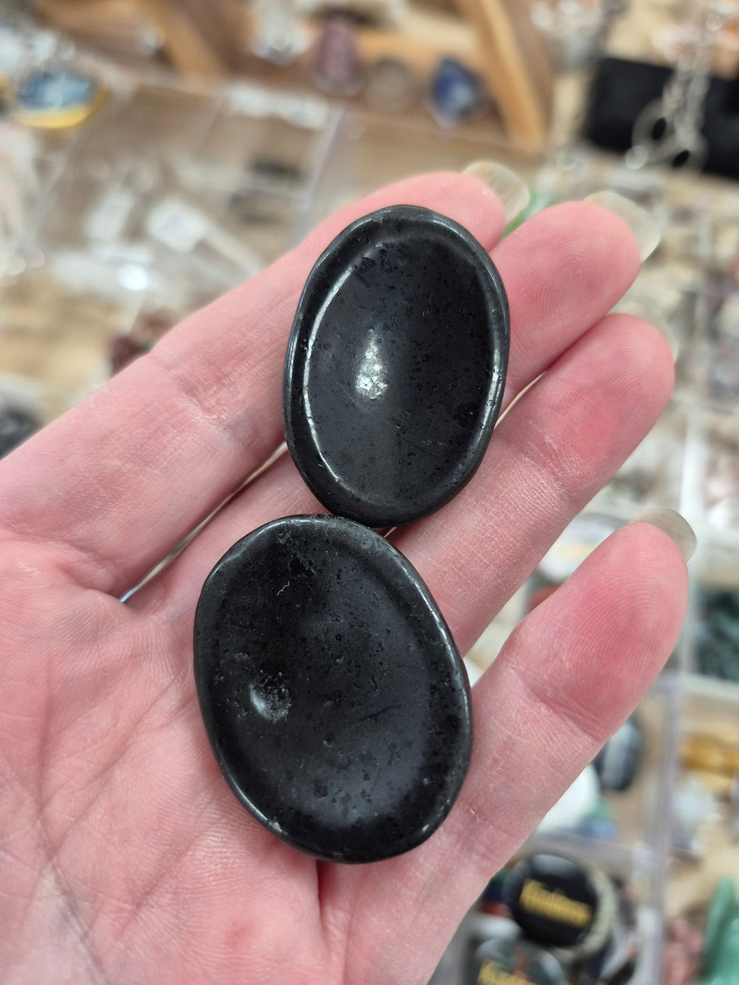 BLACK TOURMALINE WORRY STONE