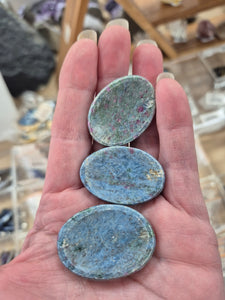 RUBY IN KYANITE WORRY STONE