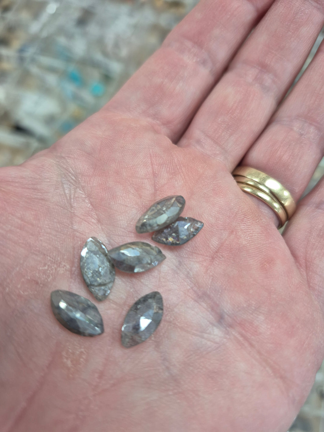 LABRADORITE SILVERITE COATING