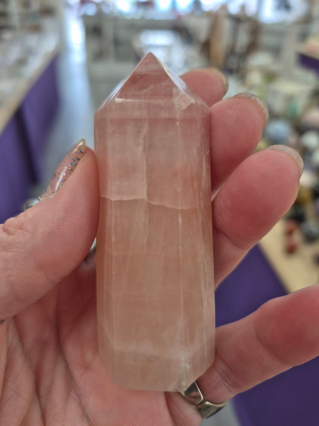 ROSE CALCITE POINT