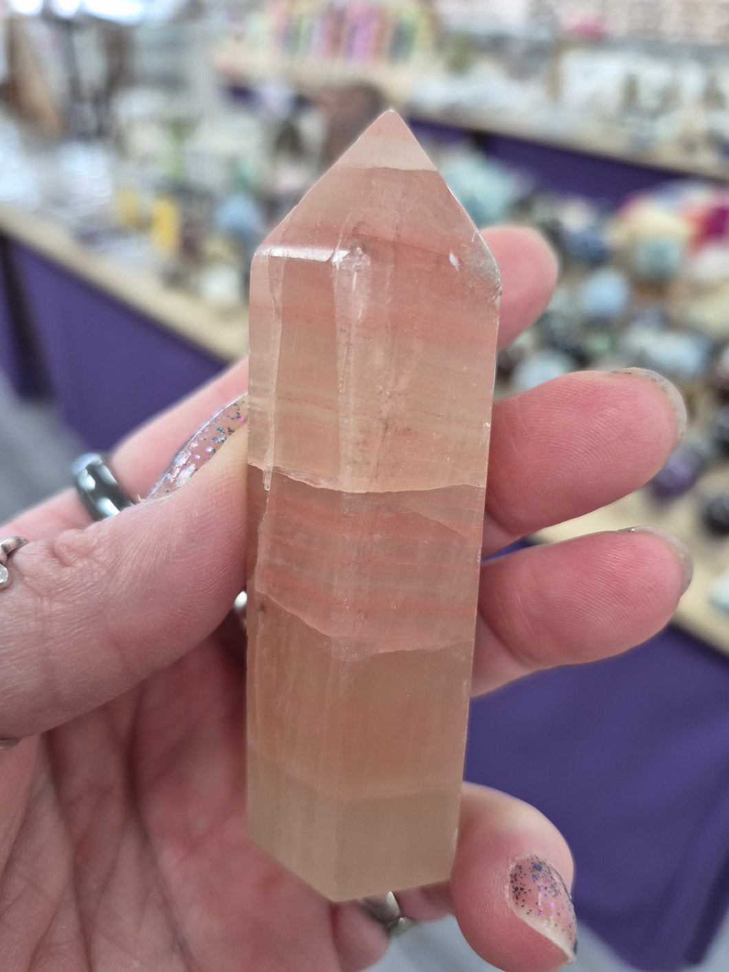 ROSE CALCITE POINT