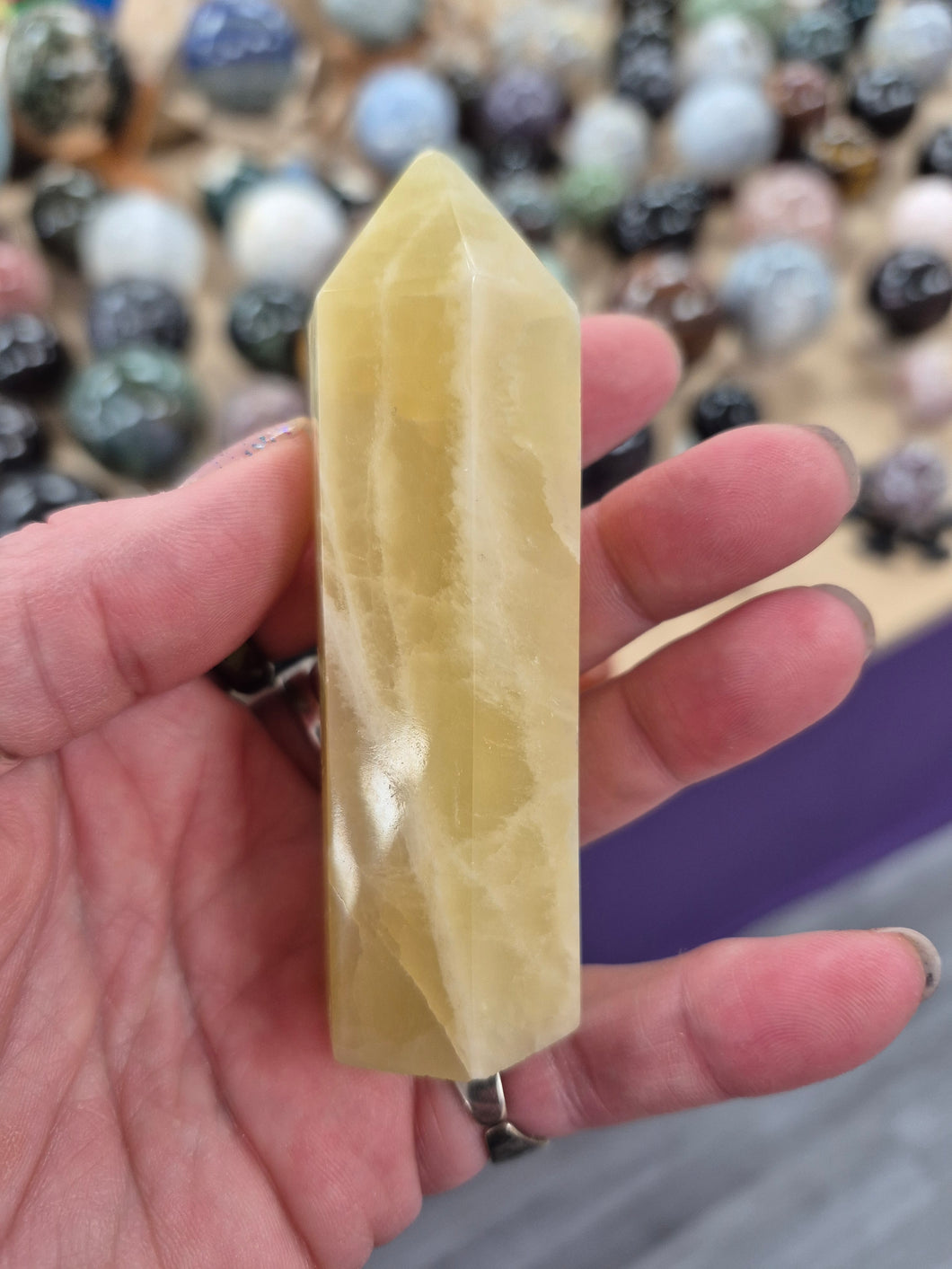 LEMON CALCITE POINT