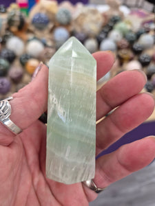 PISTACHIO CALCITE POINT