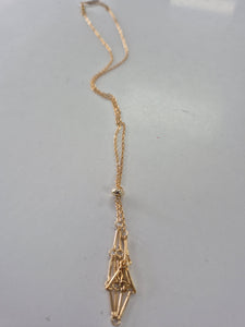 BRASS BAR LINK CHAIN NECKLACE