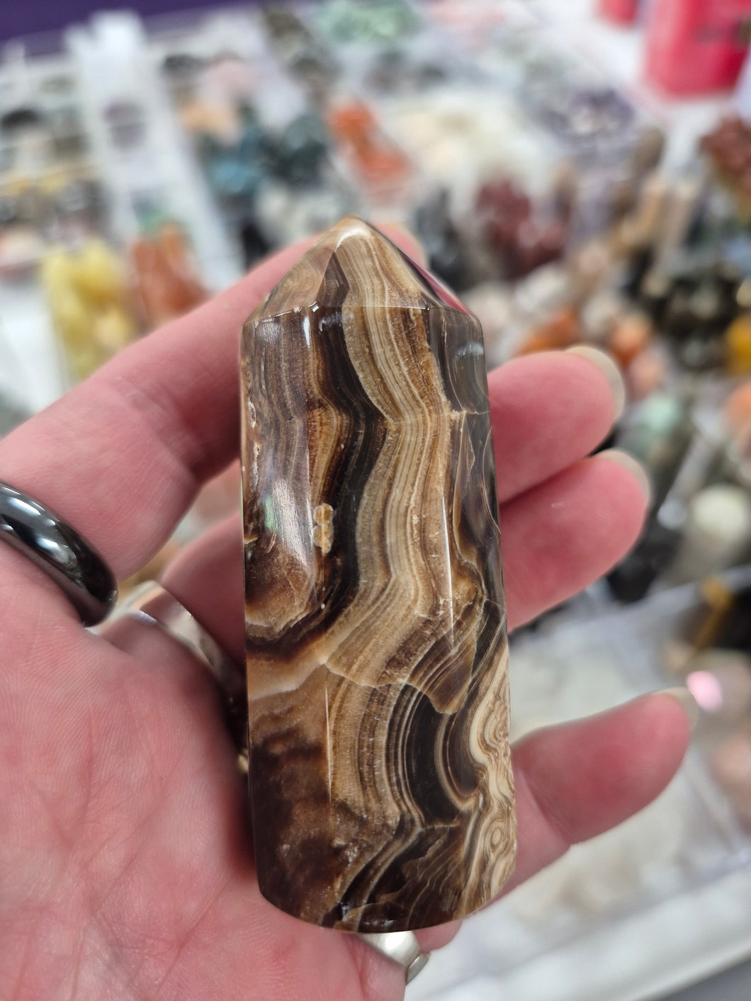 CHOCOLATE CALCITE POINT