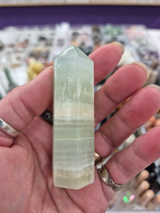 PISTACHIO CALCITE POINT