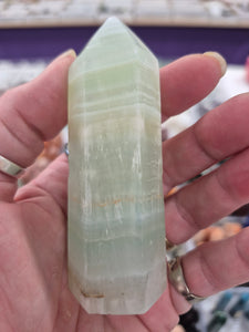 PISTACHIO CALCITE POINT